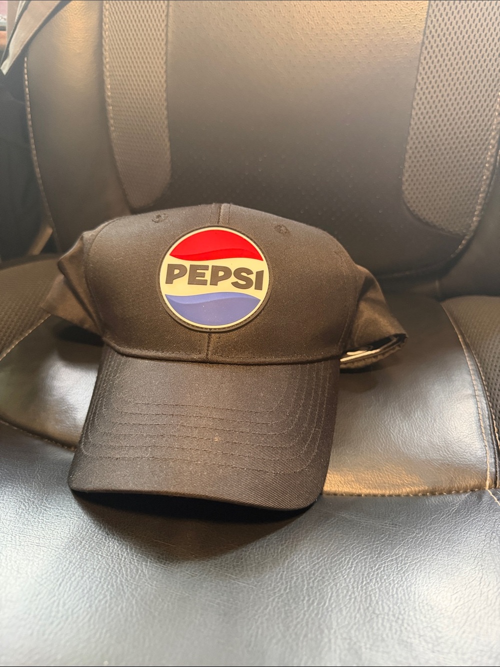 Pepsi Black Cap with Red, White & Blue Logo